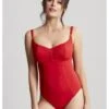 Panache Swim Anya Riva Badpak Kleine En Grote MatenGrote Maten 65-90 Cup D Tot K - Fiery Red - SW1300
