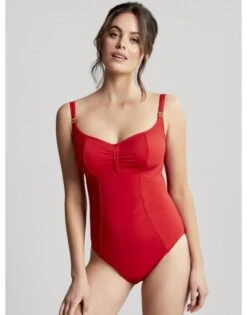 Panache Swim Anya Riva Badpak Kleine En Grote MatenGrote Maten 65-90 Cup D Tot K - Fiery Red - SW1300