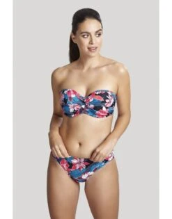 Panache Swim Anya Riva Print Bikini Slip Kleine - Grote Maten 34-46 - Blue Floral - SW1409 -ondergoed winkel panache swim anya riva print bikini slip kleine grote maten 34 46 blue floral sw1409 5
