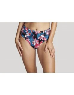 Panache Swim Anya Riva Print Midi Bikini Slip Kleine - Grote Maten 34-46 - Blue Floral - SW1407 -ondergoed winkel panache swim anya riva print midi bikini slip kleine grote maten 34 46 blue floral sw1407 2