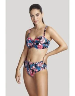 Panache Swim Anya Riva Print Midi Bikini Slip Kleine - Grote Maten 34-46 - Blue Floral - SW1407 -ondergoed winkel panache swim anya riva print midi bikini slip kleine grote maten 34 46 blue floral sw1407 4