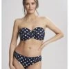 Panache Swim Anya Riva Spot Bikini Slip Kleine - Grote Maten 34-46 - Navy/Vanilla - SW1456