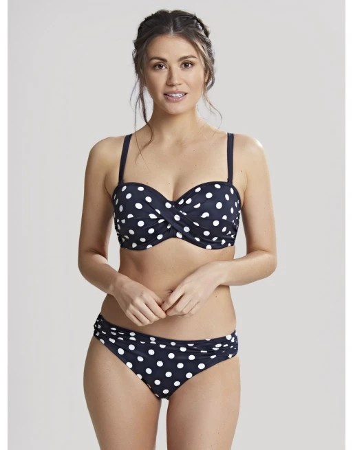 Panache Swim Anya Riva Spot Bikini Slip Kleine - Grote Maten 34-46 - Navy/Vanilla - SW1456 8 Panache Swim Anya Riva Spot Bikini Slip Kleine - Grote Maten 34-46 - Navy/Vanilla - SW1456 - Afbeelding 8