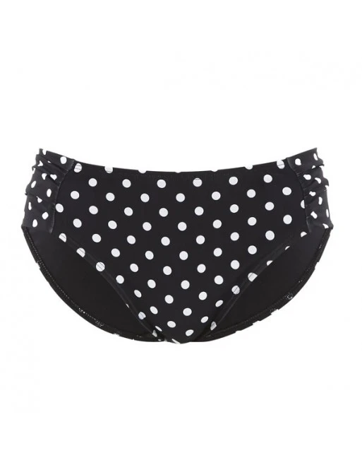 Panache Swim Anya Spot Bikini Slip Kleine - Grote Maten 34-46 - Black&White - SW1019 2 Panache Swim Anya Spot Bikini Slip Kleine - Grote Maten 34-46 - Black&White - SW1019 - Afbeelding 2