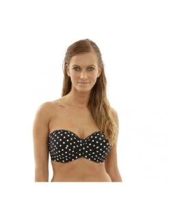 Panache Swim Anya Spot Strapless / Multiway Bikini Beha Grote Cupmaten D - I / T. 65-90 - Black&White - SW1013