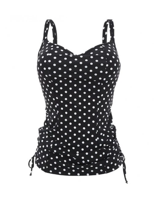 Panache Swim Anya Spot Tankini Grote Cupmaten D - M / T. 70-95 - Black&White - SW1011 2 Panache Swim Anya Spot Tankini Grote Cupmaten D - M / T. 70-95 - Black&White - SW1011 - Afbeelding 2