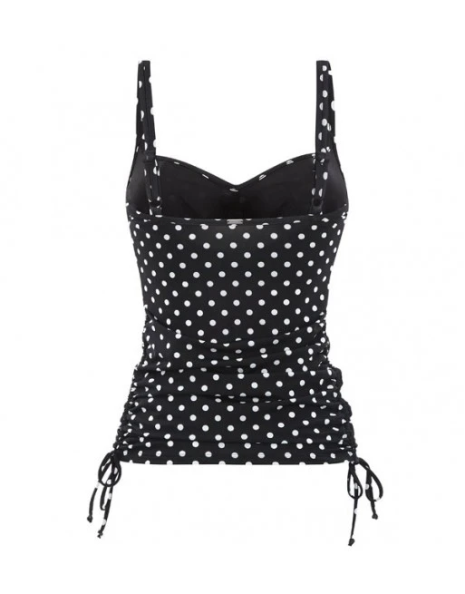 Panache Swim Anya Spot Tankini Grote Cupmaten D - M / T. 70-95 - Black&White - SW1011 3 Panache Swim Anya Spot Tankini Grote Cupmaten D - M / T. 70-95 - Black&White - SW1011 - Afbeelding 3