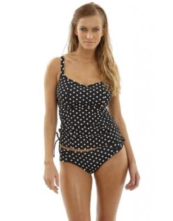 Panache Swim Anya Spot Tankini Grote Cupmaten D - M / T. 70-95 - Black&White - SW1011 14 Panache Swim Anya Spot Tankini Grote Cupmaten D - M / T. 70-95 - Black&White - SW1011 -ondergoed winkel panache swim anya spot tankini grote cupmaten d m t 70 95 blackwhite sw1011 6