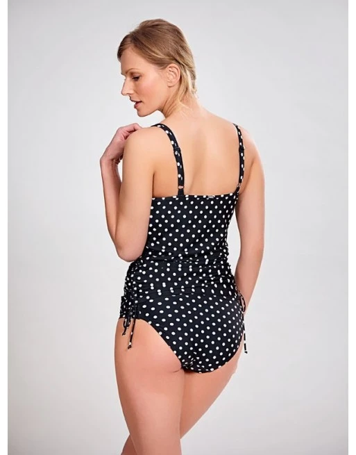 Panache Swim Anya Spot Tankini Grote Cupmaten D - M / T. 70-95 - Black&White - SW1011 8 Panache Swim Anya Spot Tankini Grote Cupmaten D - M / T. 70-95 - Black&White - SW1011 - Afbeelding 8