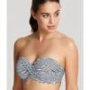 Panache Swim Anya Stripe Bandeau / Multiway Bikini Beha Grote Cupmaten D - G / T. 65-90 - Black&White - SW0893