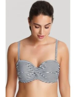 Panache Swim Anya Stripe Bandeau / Multiway Bikini Beha Grote Cupmaten D - G / T. 65-90 - Black&White - SW0893 -ondergoed winkel panache swim anya stripe bandeau multiway bikini beha grote cupmaten d g t 65 90 blackwhite sw0893 2