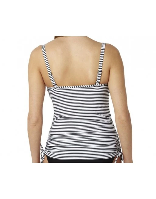 Panache Swim Anya Stripe Tankini Grote Cupmaten D - I / T. 65-90 - Black&White - SW0891 5 Panache Swim Anya Stripe Tankini Grote Cupmaten D - I / T. 65-90 - Black&White - SW0891 - Afbeelding 5