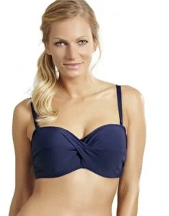 Panache Swim Anya Twist Bandeau Bikini Beha Grote Cupmaten D - H / T. 65-85 - Navy - SW0884