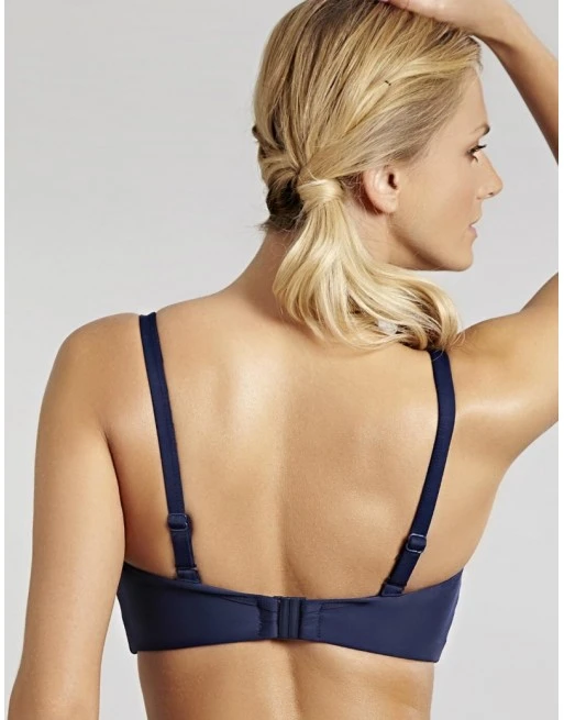 Panache Swim Anya Twist Bandeau Bikini Beha Grote Cupmaten D - H / T. 65-85 - Navy - SW0884 5 Panache Swim Anya Twist Bandeau Bikini Beha Grote Cupmaten D - H / T. 65-85 - Navy - SW0884 - Afbeelding 5