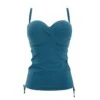 Panache Swim Anya Voyage Tankini Grote Cupmaten - Lagoon /White - SW1041