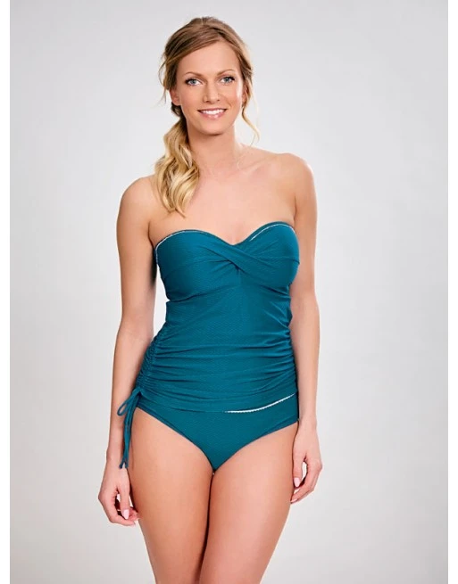 Panache Swim Anya Voyage Tankini Grote Cupmaten - Lagoon /White - SW1041 3 Panache Swim Anya Voyage Tankini Grote Cupmaten - Lagoon /White - SW1041 - Afbeelding 3