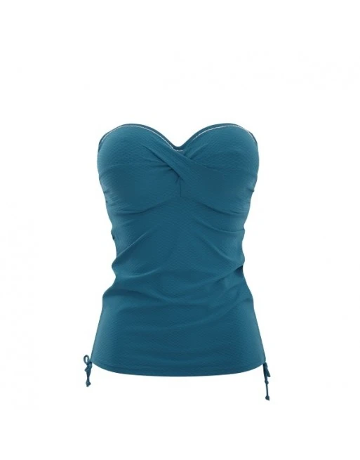 Panache Swim Anya Voyage Tankini Grote Cupmaten - Lagoon /White - SW1041 7 Panache Swim Anya Voyage Tankini Grote Cupmaten - Lagoon /White - SW1041 - Afbeelding 7