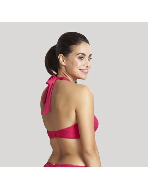 Panache Swim Echo Halter Bikini Beha Grote Cupmaten - Hot Pink - SW1325 3 Panache Swim Echo Halter Bikini Beha Grote Cupmaten - Hot Pink - SW1325 - Afbeelding 3