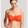 Panache Swim Echo Twist Bandeau Bikini Beha Grote Cupmaten D - K / T. 65-85 - Orange - SW1323