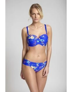 Panache Swim Florentine Bikini Slip - Cobalt Floral - SW1059