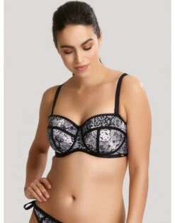 Panache Swim Jolee Bandeau Bikini Beha Grote Cupmaten - Snake Print - SW01203 -ondergoed winkel panache swim jolee bandeau bikini beha grote cupmaten snake print sw01203 2