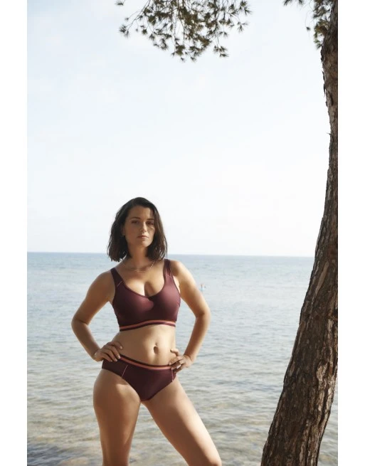 Panache Swim Kira Active Bikini Slip Kleine - Grote Maten 34-46 - Mulberry - SW1386 5 Panache Swim Kira Active Bikini Slip Kleine - Grote Maten 34-46 - Mulberry - SW1386 - Afbeelding 5