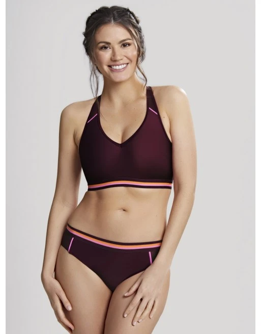 Panache Swim Kira Active Bikini Slip Kleine - Grote Maten 34-46 - Mulberry - SW1386 1 Panache Swim Kira Active Bikini Slip Kleine - Grote Maten 34-46 - Mulberry - SW1386