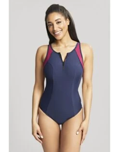 Panache Swim Limitless Balconnet Badpak Kleine En Grote Maten 65-85 Cup D Tot K - Navy/Orchid - SW1600 -ondergoed winkel panache swim limitless balconnet badpak kleine en grote maten 65 85 cup d tot k navyorchid sw1600 2