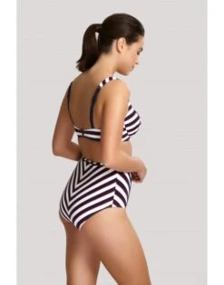 Panache Swim Lucille Bikini Slip Hoge Taille - Navy Stripe - SW1375 -ondergoed winkel panache swim lucille bikini slip hoge taille navy stripe sw1375 6