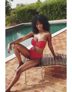 Panache Swim Marianna Voorgevormde Bandeau Bikini BH Kleine En Grote Maten 65-85 Cup D Tot H - Crimson - SW1593 -ondergoed winkel panache swim marianna voorgevormde bandeau bikini bh kleine en grote maten 65 85 cup d tot h crimson sw1593 2