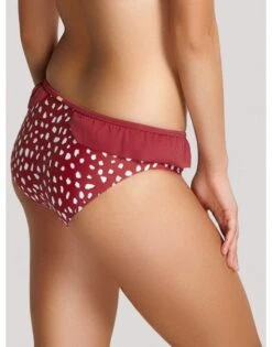 Panache Swim Mila Frill Bikini Slip Kleine Maten - SW1346 - Brick Red -ondergoed winkel panache swim mila frill bikini slip kleine maten sw1346 brick red 2