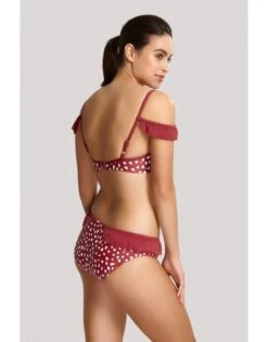 Panache Swim Mila Frill Bikini Slip Kleine Maten - SW1346 - Brick Red -ondergoed winkel panache swim mila frill bikini slip kleine maten sw1346 brick red 4