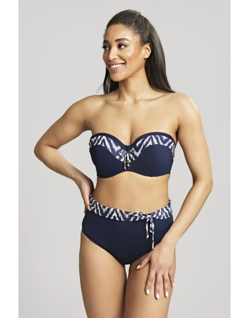 Panache Swim Oceana Midi Bikini Slip Kleine - Grote Maten T. EU34-46 - Navy - SW1547 4 Panache Swim Oceana Midi Bikini Slip Kleine - Grote Maten T. EU34-46 - Navy - SW1547 - Afbeelding 4