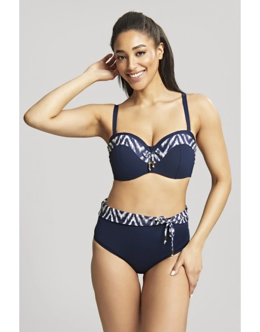 Panache Swim Oceana Midi Bikini Slip Kleine - Grote Maten T. EU34-46 - Navy - SW1547 1 Panache Swim Oceana Midi Bikini Slip Kleine - Grote Maten T. EU34-46 - Navy - SW1547