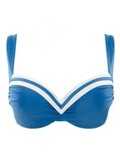 Panache Swim Portofino Voorgevormde Bikini Beha Grote Cupmaten D - I / T. 75-85 - Denim/Ivory - SW1212