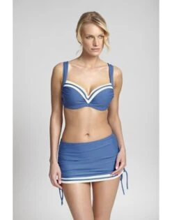 Panache Swim Portofino Zwemrokje - Denim/Ivory - SW1218 -ondergoed winkel panache swim portofino zwemrokje denimivory sw1218 2