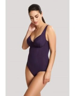 Panache Swim Riviero Badpak Grote Cupmaten - Aubergine - SW1330 -ondergoed winkel panache swim riviero badpak grote cupmaten aubergine sw1330 2