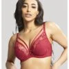 Panache Yasmin Plunge Beha Grote Cupmaten D - J / T. 60-85 - Ruby - 10646