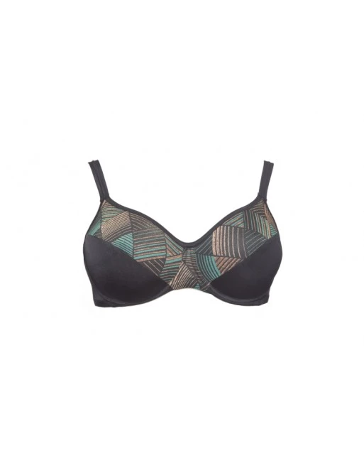 Plaisir Harlequin Bikini Beha Grote Maten 90-105 Cup C - H - Black/Green Lurex - T0023 4 Plaisir Harlequin Bikini Beha Grote Maten 90-105 Cup C - H - Black/Green Lurex - T0023 - Afbeelding 4