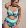 Plaisir Océan Hoge Bikini Slip Hoge Taille Grote Maten 44-52 - Light - T0053