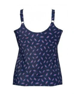 Plaisir Paisley Tankini Grote Maten 42-50 Cup C - H - T0057-19 - Dark Blue -ondergoed winkel plaisir paisley tankini grote maten 42 50 cup c h t0057 19 dark blue 3