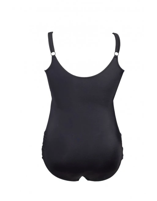 Plaisir Solid Color Badpak + Beugel Grote Maten 54/56 Cup C/D - Zwart - T008 8 Plaisir Solid Color Badpak + Beugel Grote Maten 54/56 Cup C/D - Zwart - T008 - Afbeelding 8