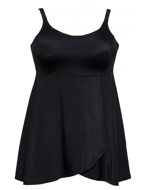 Plaisir Solid Color Tankini Grote Maten 46 - 56 Cup C - H - Zwart - T0049 2 Plaisir Solid Color Tankini Grote Maten 46 - 56 Cup C - H - Zwart - T0049 - Afbeelding 2