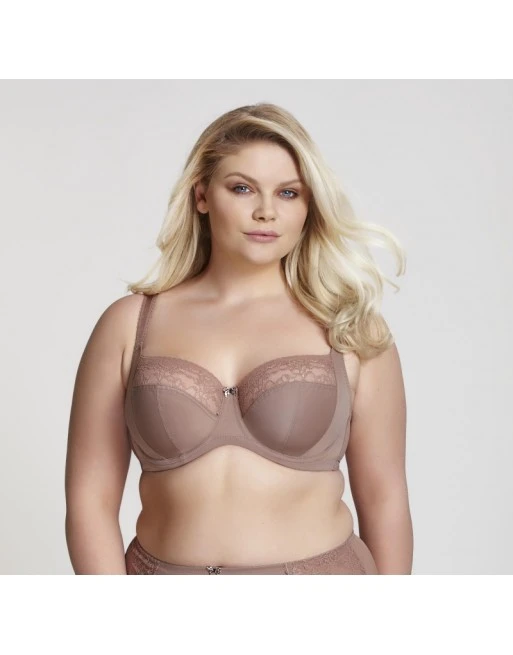 Sculptresse Chi Chi Balconnet BH Grote Cupmaten D - HH / T. 75-105 - Cappuccino - 7695 5 Sculptresse Chi Chi Balconnet BH Grote Cupmaten D - HH / T. 75-105 - Cappuccino - 7695 - Afbeelding 5