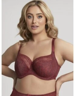 Sculptresse Chi Chi Balconnet BH Grote Cupmaten D - HH / T. 75-105 - Red Animal - 7695