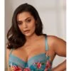 Sculptresse Chi Chi Balconnet BH Grote Cupmaten D - HH / T. 75-105 - Turquoise Floral - 7695