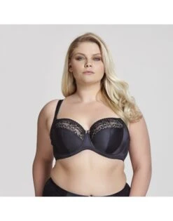 Sculptresse Chi Chi Balconnet BH Grote Cupmaten D - HH / T. 75-105 - Zwart - 7695 -ondergoed winkel sculptresse chi chi balconnet bh grote cupmaten d hh t 75 105 zwart 7695 3