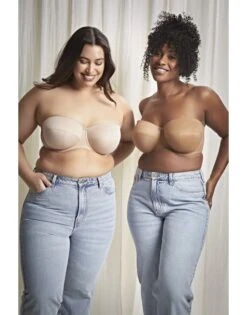 Sculptresse Dana Strapless Bandeau BH Grote Cupmaten D - J / T. 75-105 - Caramel - 9670 -ondergoed winkel sculptresse dana strapless bandeau bh grote cupmaten d j t 75 105 caramel 9670 3