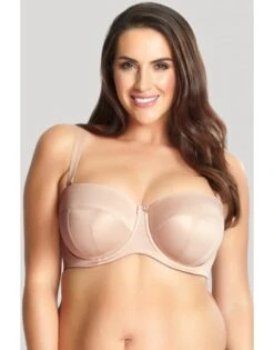 Sculptresse Dana Strapless Bandeau BH Grote Cupmaten D - J / T. 75-105 - Linen - 9670 -ondergoed winkel sculptresse dana strapless bandeau bh grote cupmaten d j t 75 105 linen 9670 2