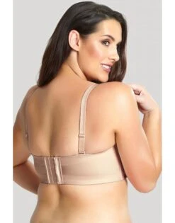 Sculptresse Dana Strapless Bandeau BH Grote Cupmaten D - J / T. 75-105 - Linen - 9670 -ondergoed winkel sculptresse dana strapless bandeau bh grote cupmaten d j t 75 105 linen 9670 3